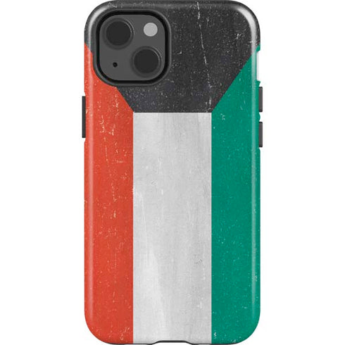 Kuwait Flag Distressed iPhone 13 Impact Case